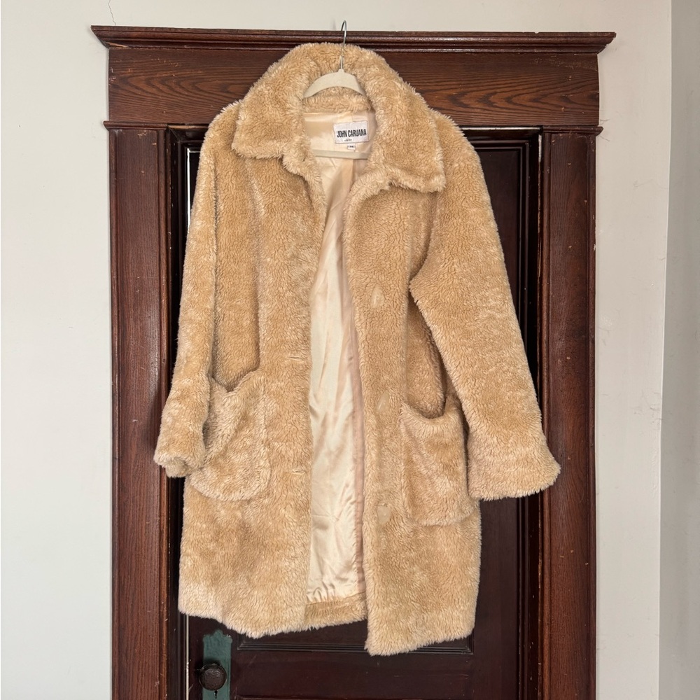 John Caruana vintage faux fur coat